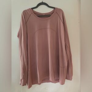 lululemon athletica Dusty Rose Long Sleeve Top